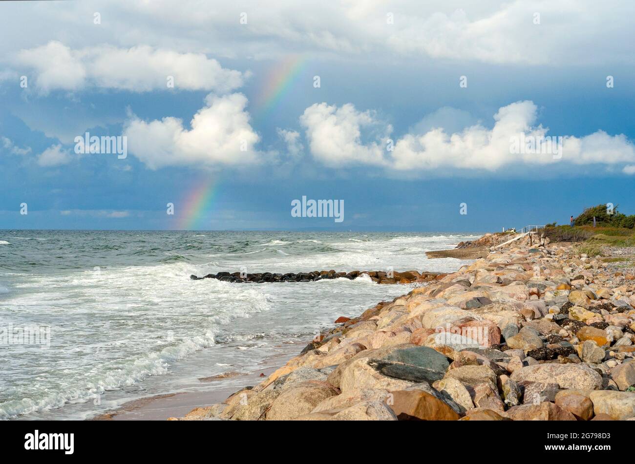 Denmark, island of Zealand / Sjaelland, Gribskov-Rageleje, beach in the holiday area near Rageleje in the north of the island of Zealand, the largest Baltic Sea island in Denmark. Stock Photo