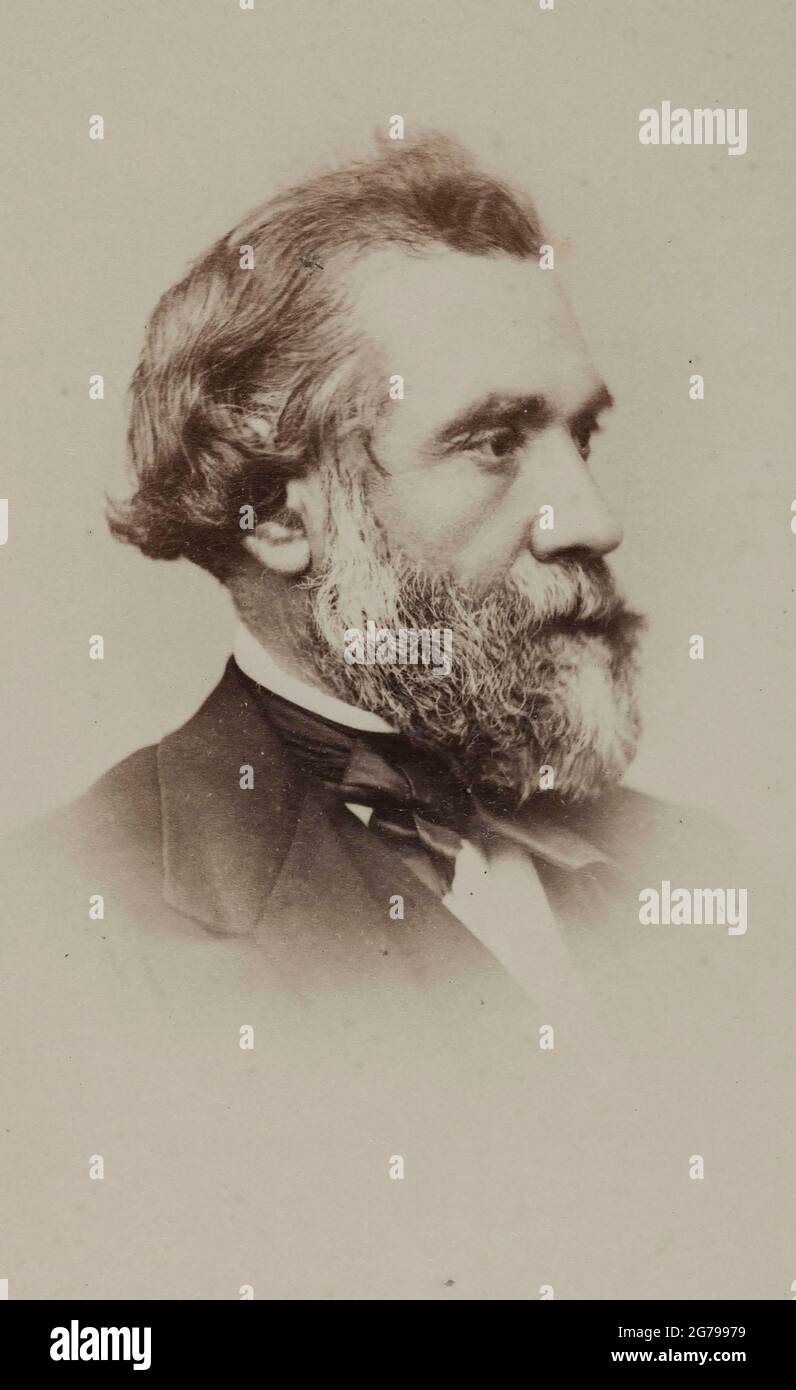 Portrait of the author Alphonse Esquiros (1812-1876). Museum: PRIVATE COLLECTION. Author: Etienne Neurdein. Stock Photo