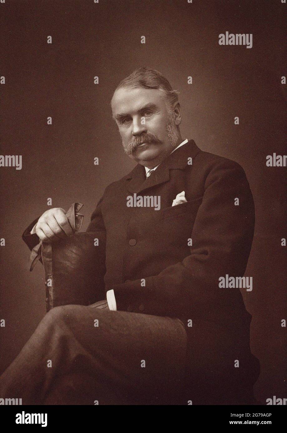 Portrait of Sir William Schwenck Gilbert (1836-1911). Museum: PRIVATE COLLECTION. Author: Herbert Rose Barraud. Stock Photo