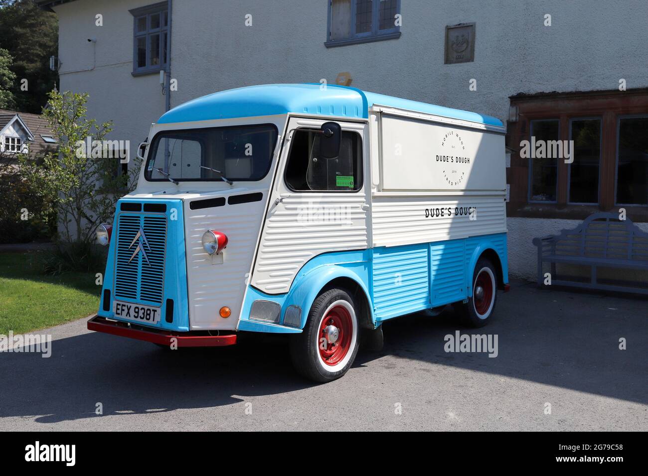 Citroen HY Van, A mobile Pizza Van Stock Photo