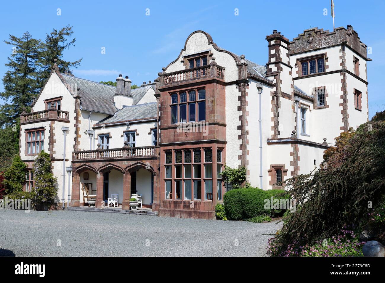 Graythwaite Hall, Nr Hawkshead, English Lake District Stock Photo