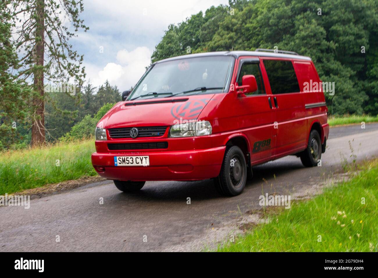 2003 volkswagen transporter vans hi-res stock photography