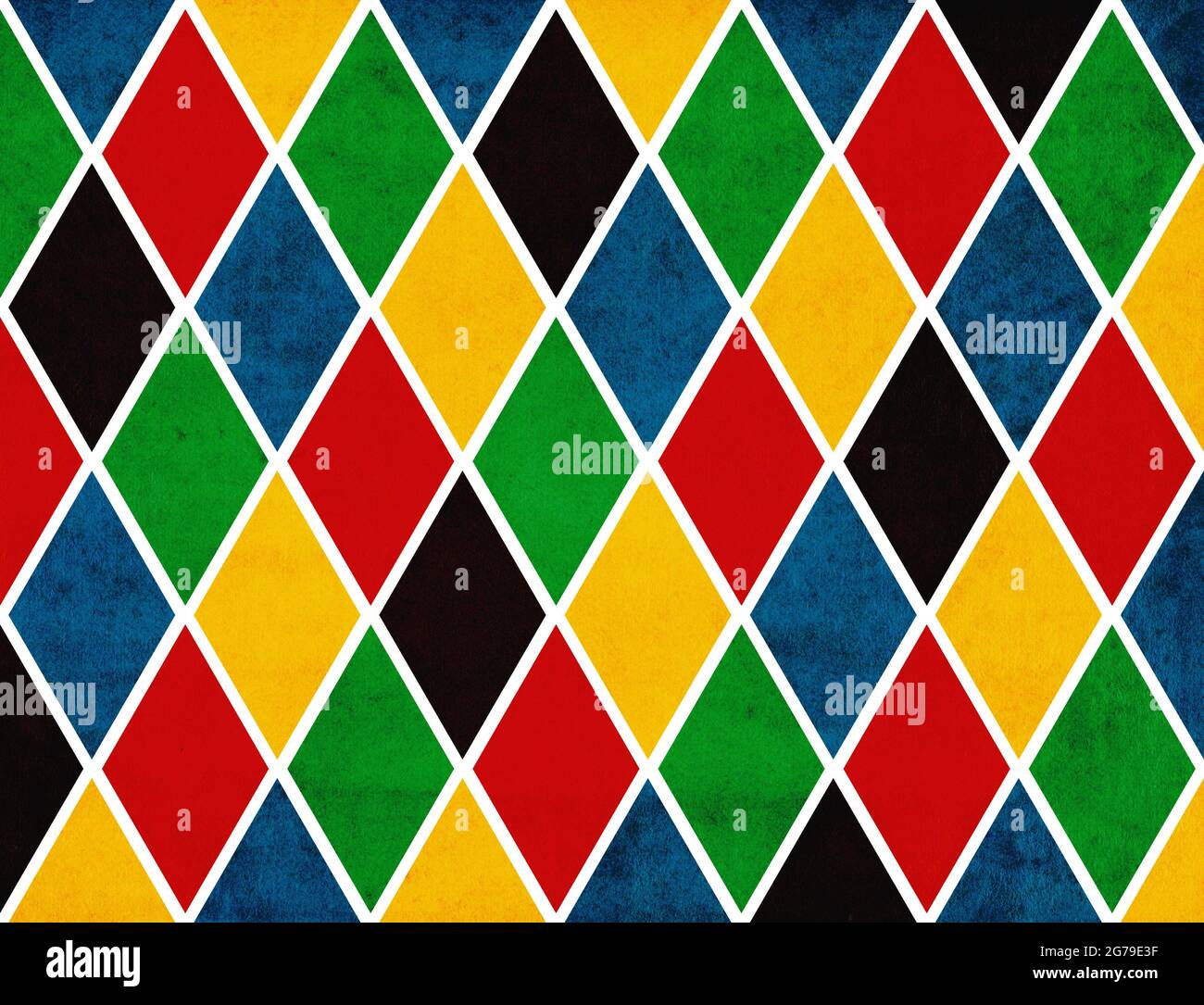 Large Motley Harlequin Repeating Pattern Wall Stencil | Allover Stencil