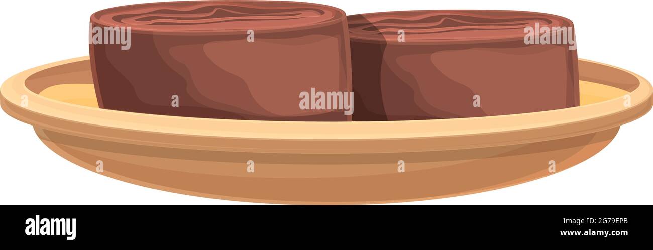 Meat roll icon cartoon vector. Sandwich shawarma. Wrap chicken Stock ...