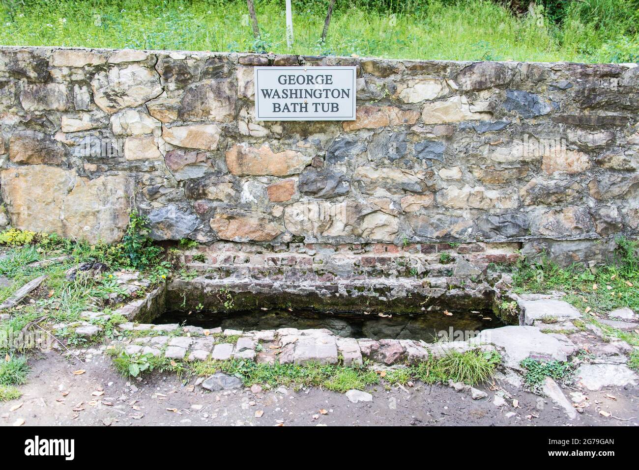 Washington Bath Tub, Berkeley Springs, WV Stock Photo Alamy