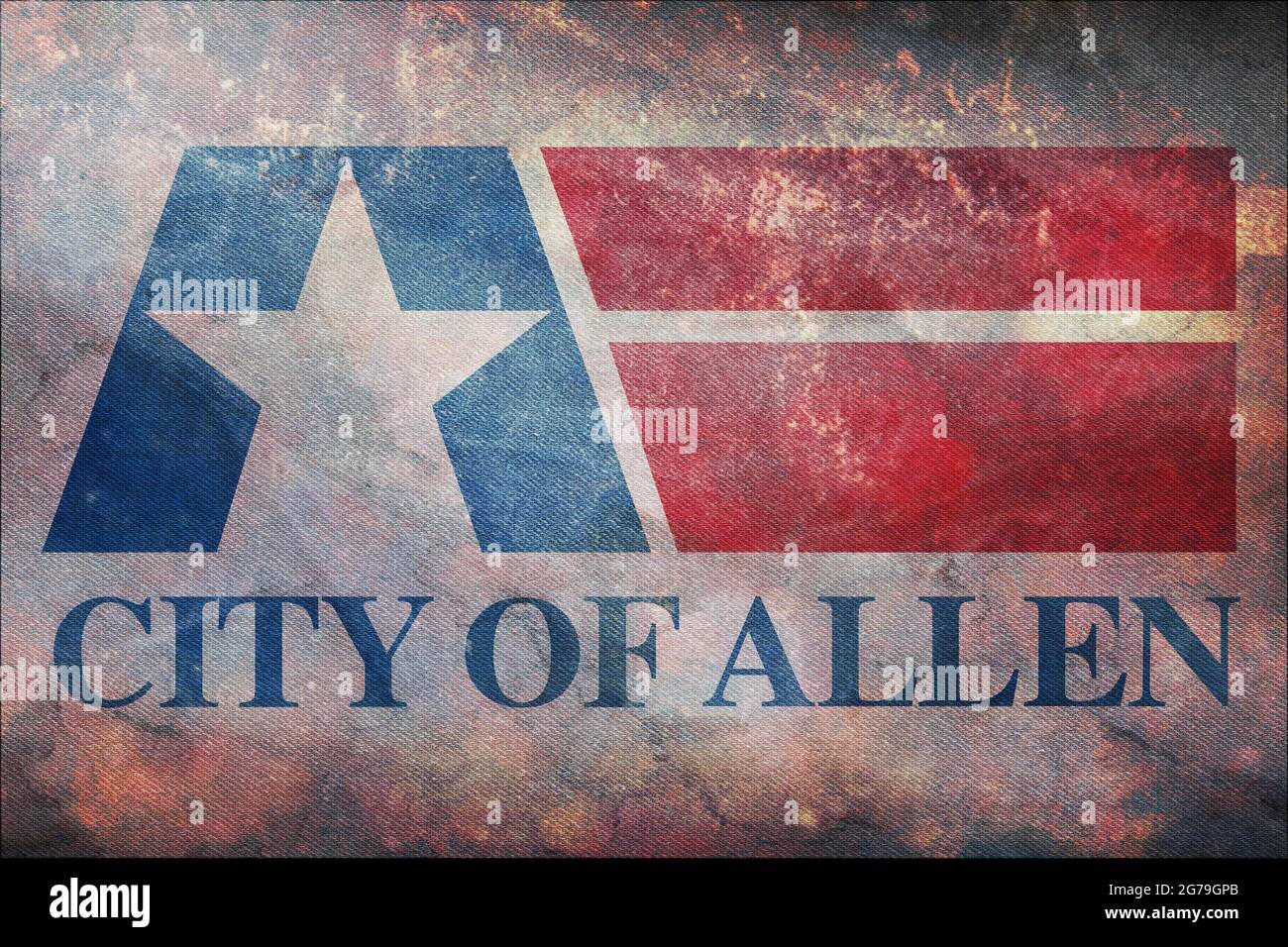 Allen texas map hires stock photography and images Alamy