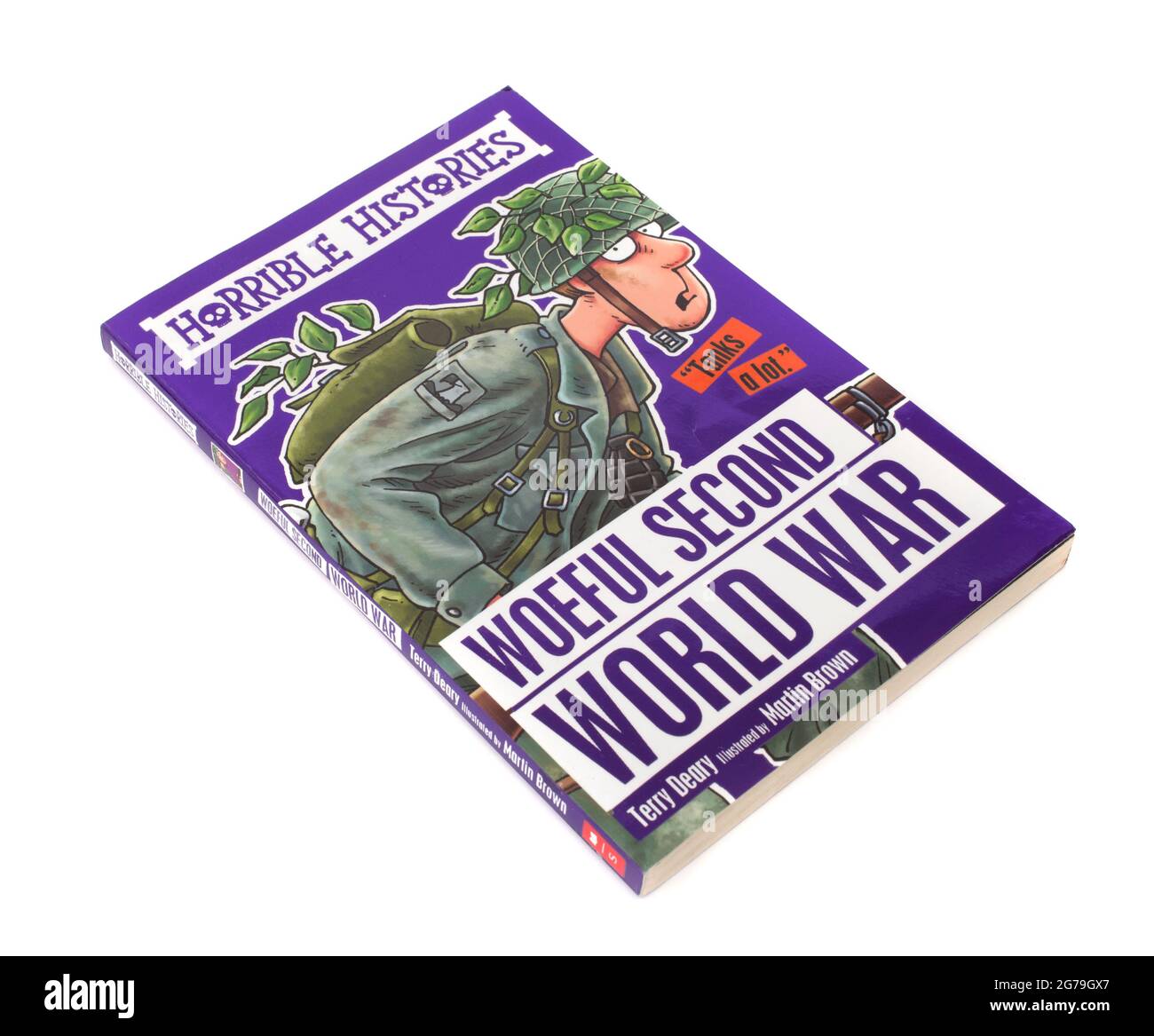 The book, Horrible Histories, Woeful Second World War by Terry Deary Stock Photo