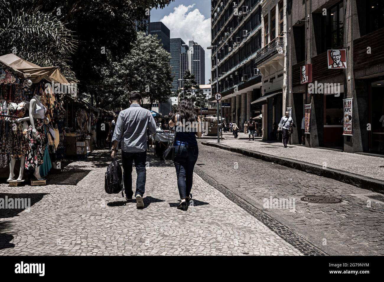 Downtown in Rio de Janeiro, Brazil Stock Photo