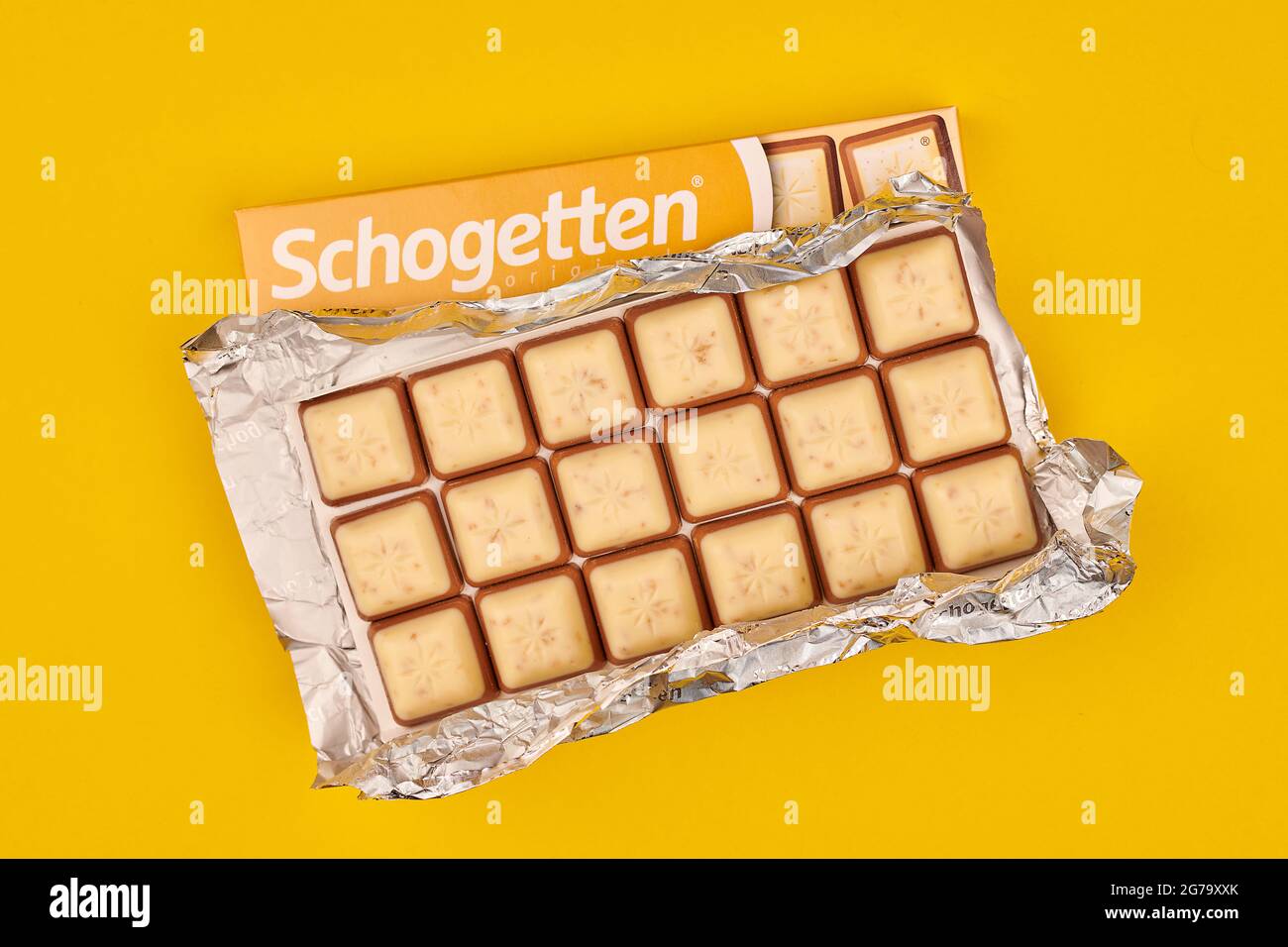 KALININGRAD, RUSSIA - 03.27.2021 - Schogetten Chocolate Trilogia ...