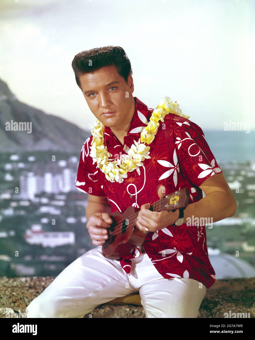 ELVIS PRESLEY 'BLUE HAWAII' 1961 Stock Photo