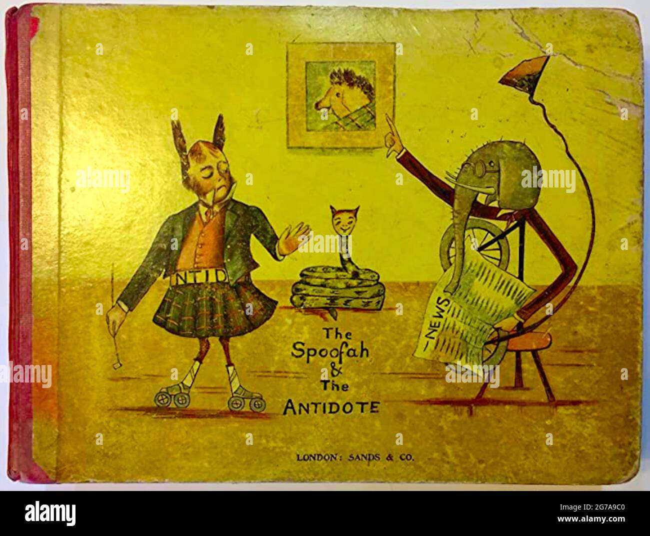 Vintage quirky artwork - The Spoofah and the Antidote - Leila Trapmann - 1898 Stock Photo