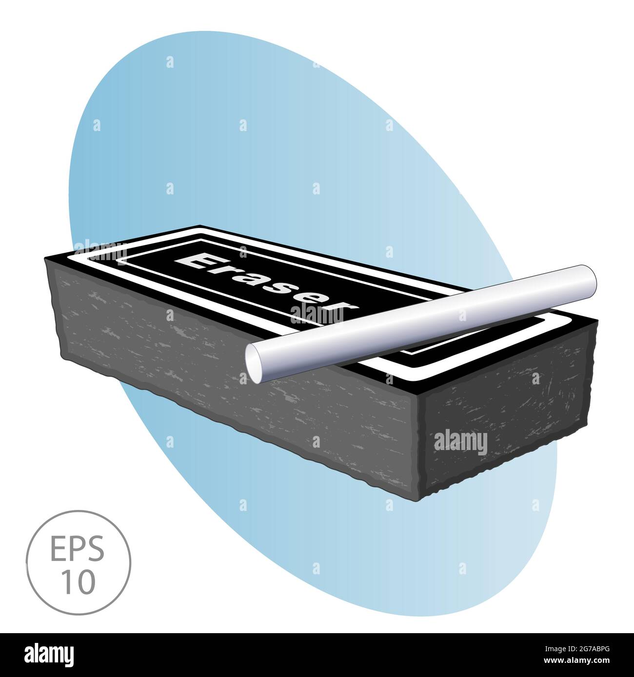 Erase chalkboard Stock Vector Images Alamy