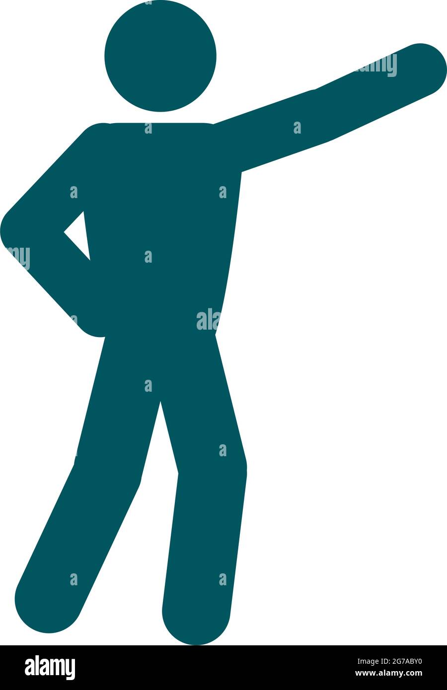 icon of pictogram man on white background Stock Vector Image & Art - Alamy