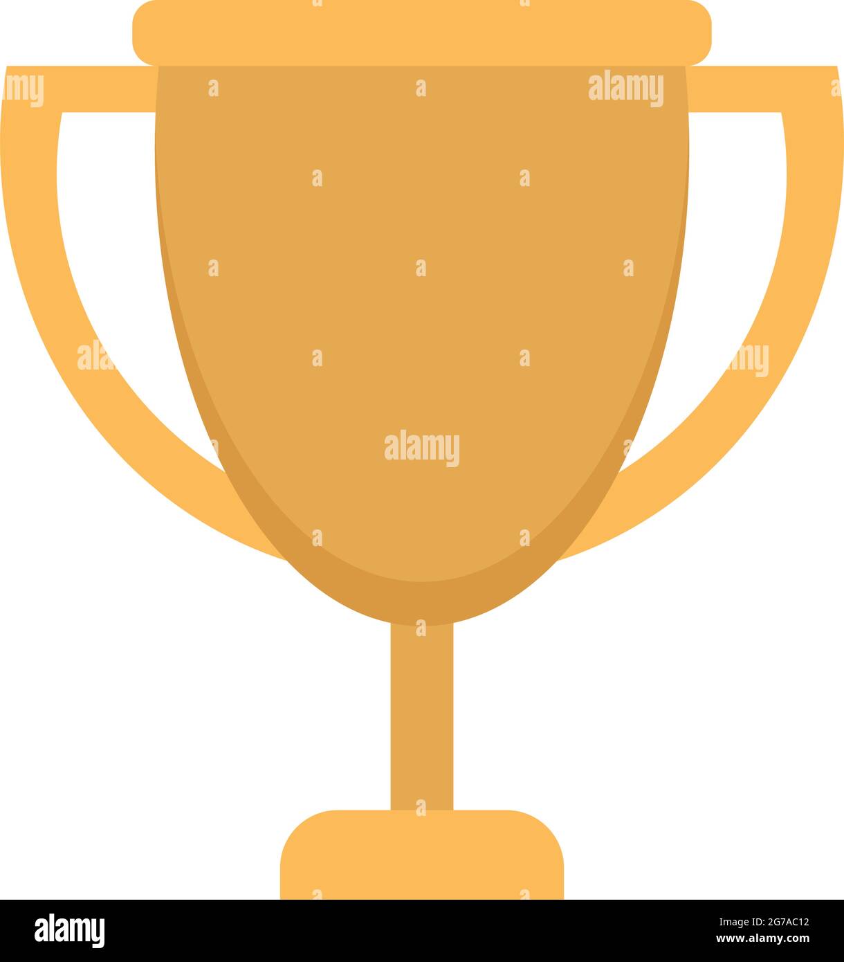 gold trophy icon on white background Stock Vector Image & Art - Alamy