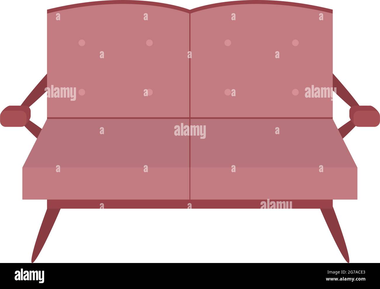 vintage couch icon on white background Stock Vector Image & Art Alamy