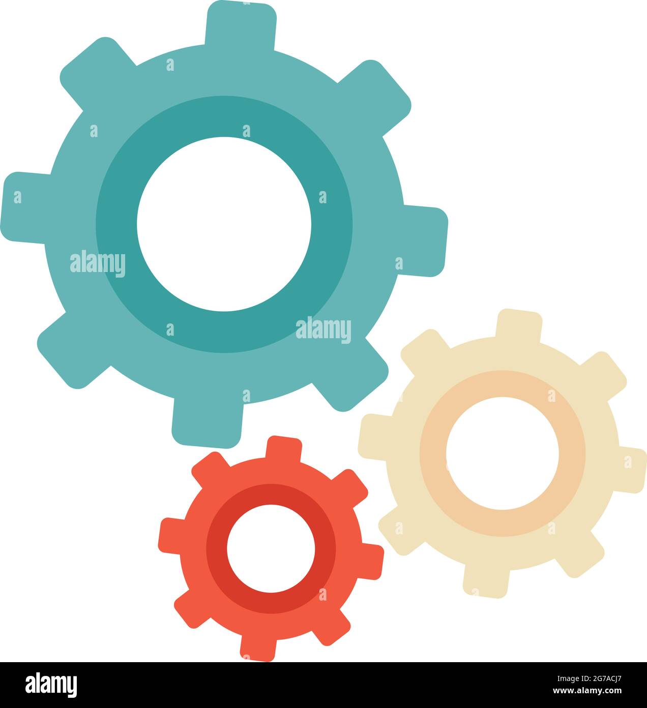 gear wheels on white background Stock Vector Image & Art - Alamy
