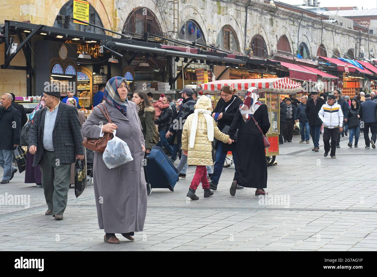 Istanbul, Turkey. The old bazaar in istanbul Stock Photo