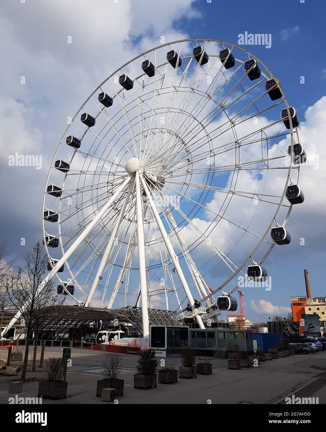 Ferris wheel in the Werksviertel-Mitte in Munich Stock Photo