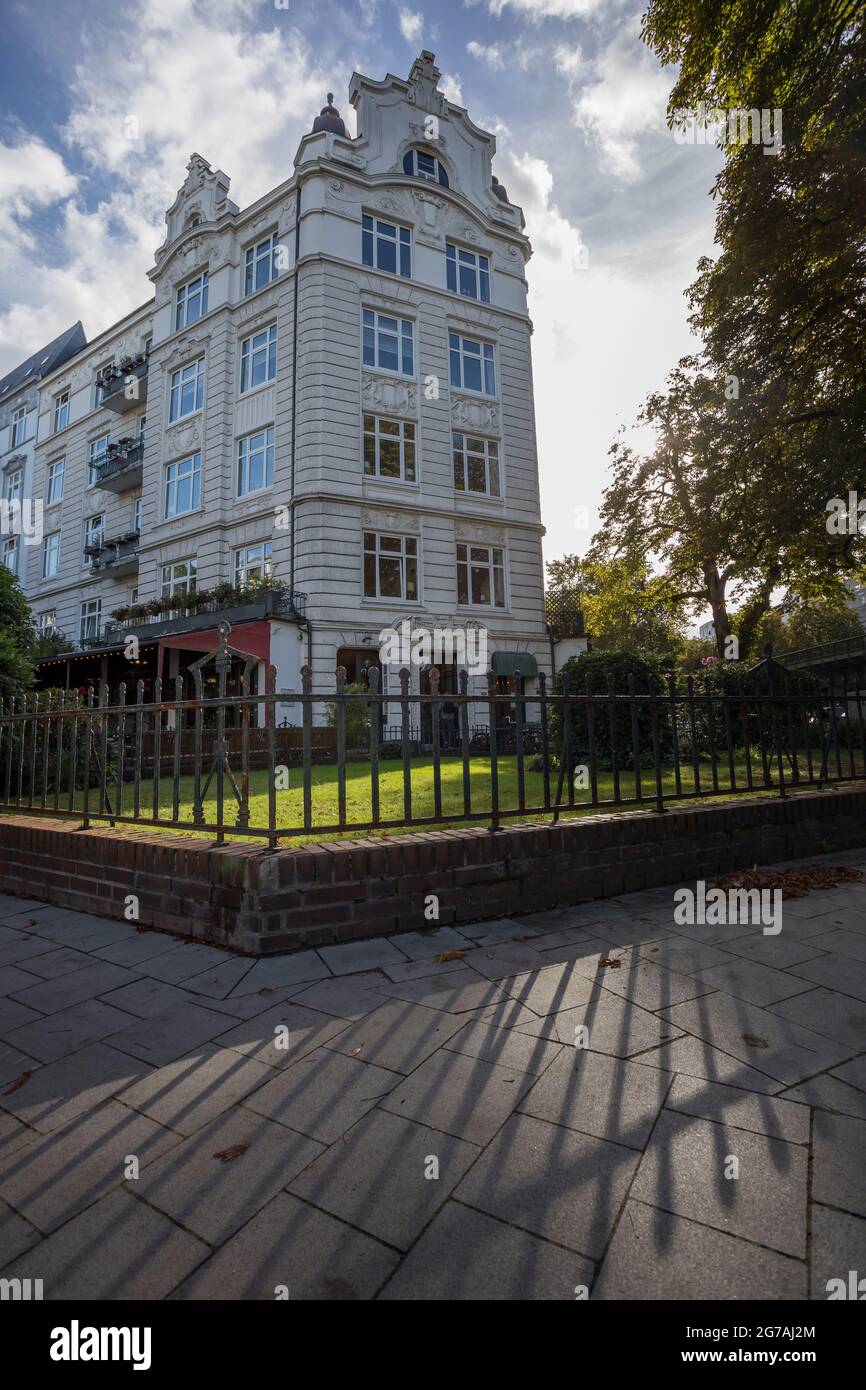 Street scene in Eppendorf, Hamburg quarter Stock Photo Alamy