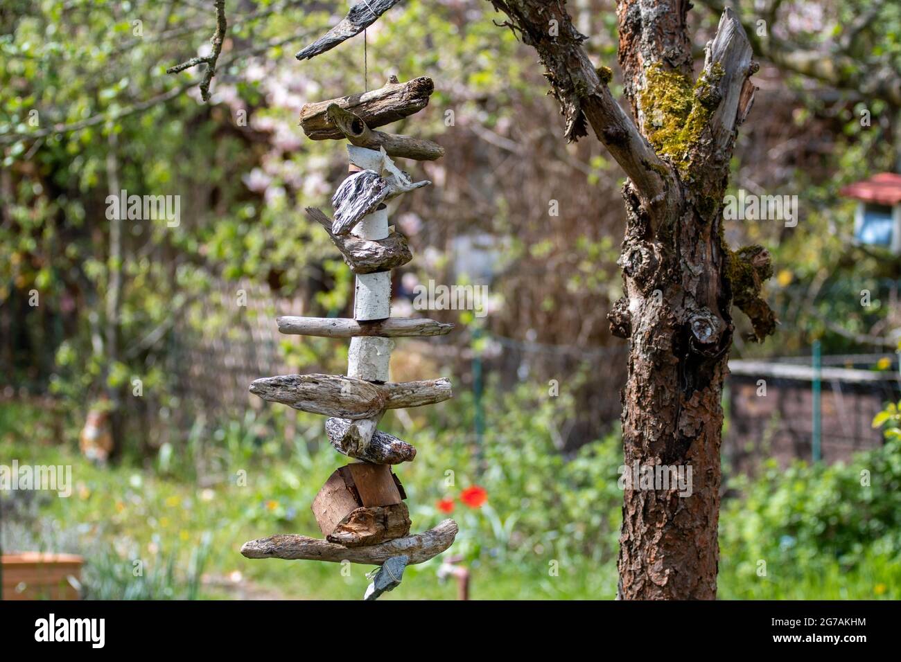 Wind chime garden hi-res stock photography and images - Alamy
