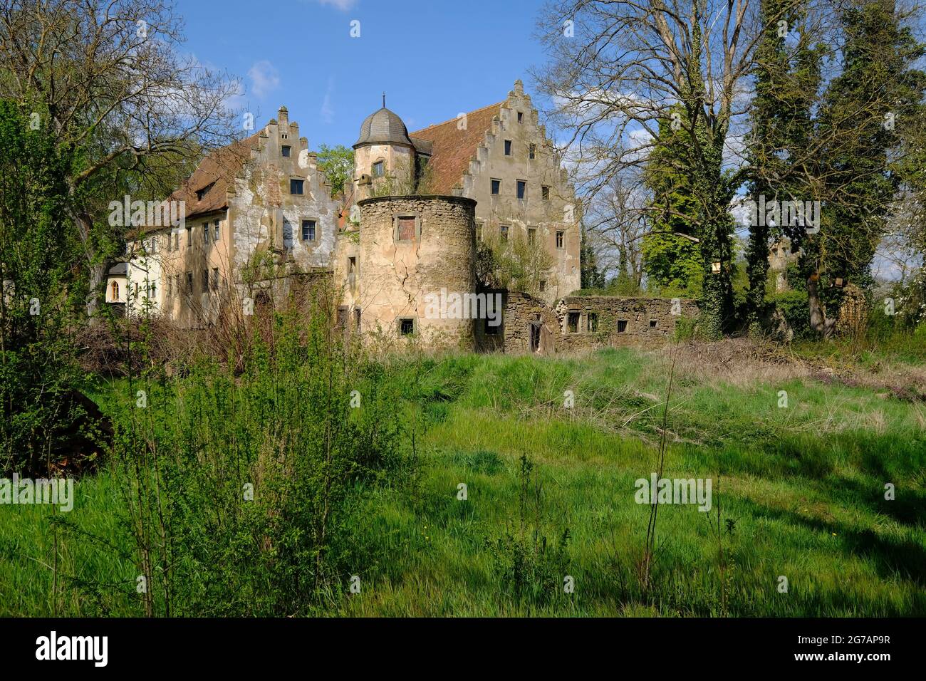 Castle in Schwebheim, Schweinfurt district, Lower Franconia, Franconia, Bavaria, Germany Stock Photo