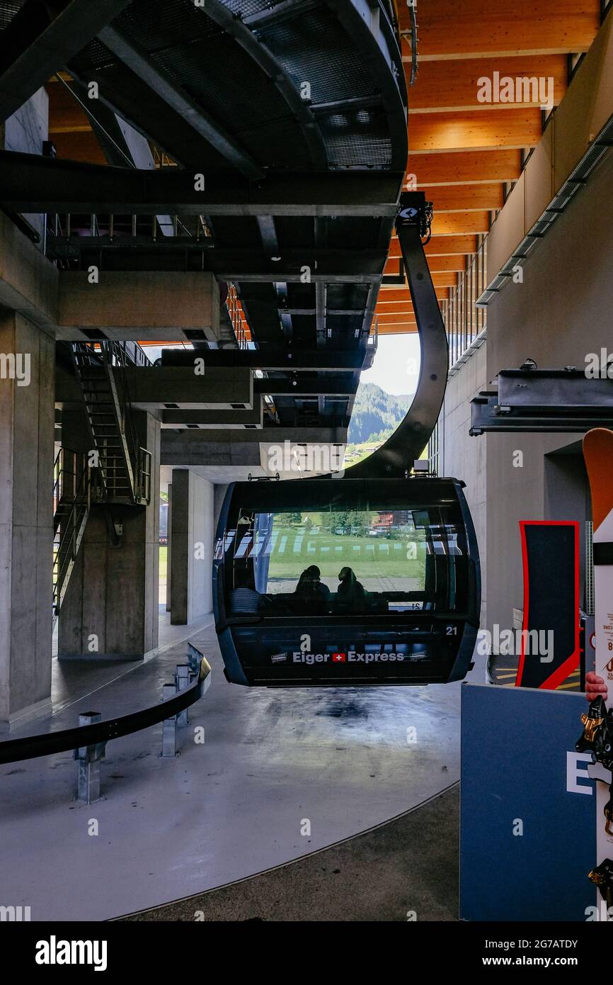 Eiger Express Cable Car Jungfrau Region Swiss Alps, Grindelwald, Switzerland Stock Photo Alamy