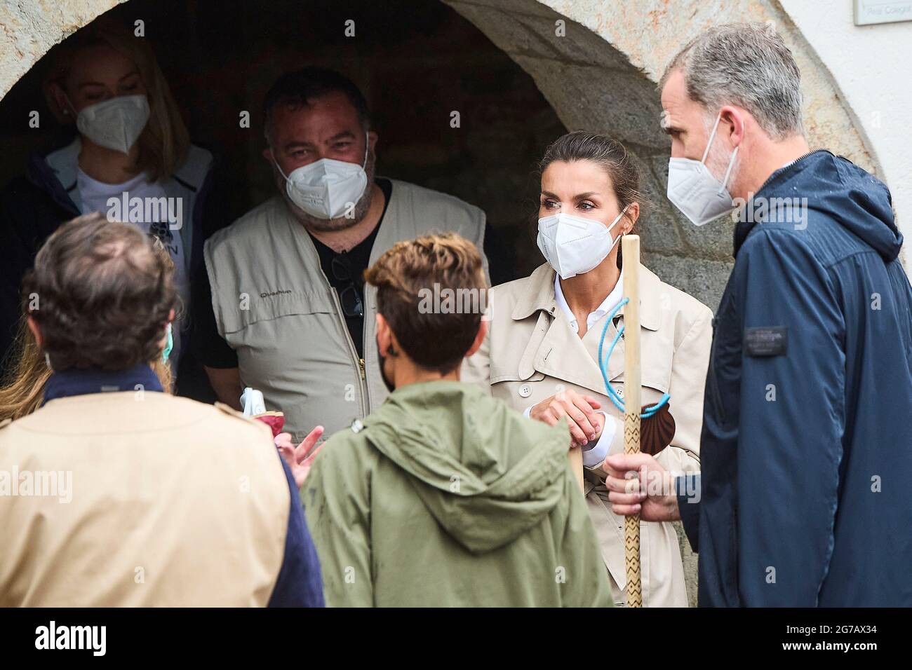 12072021 Saint James day Queen Letizia and King Felipe at the
