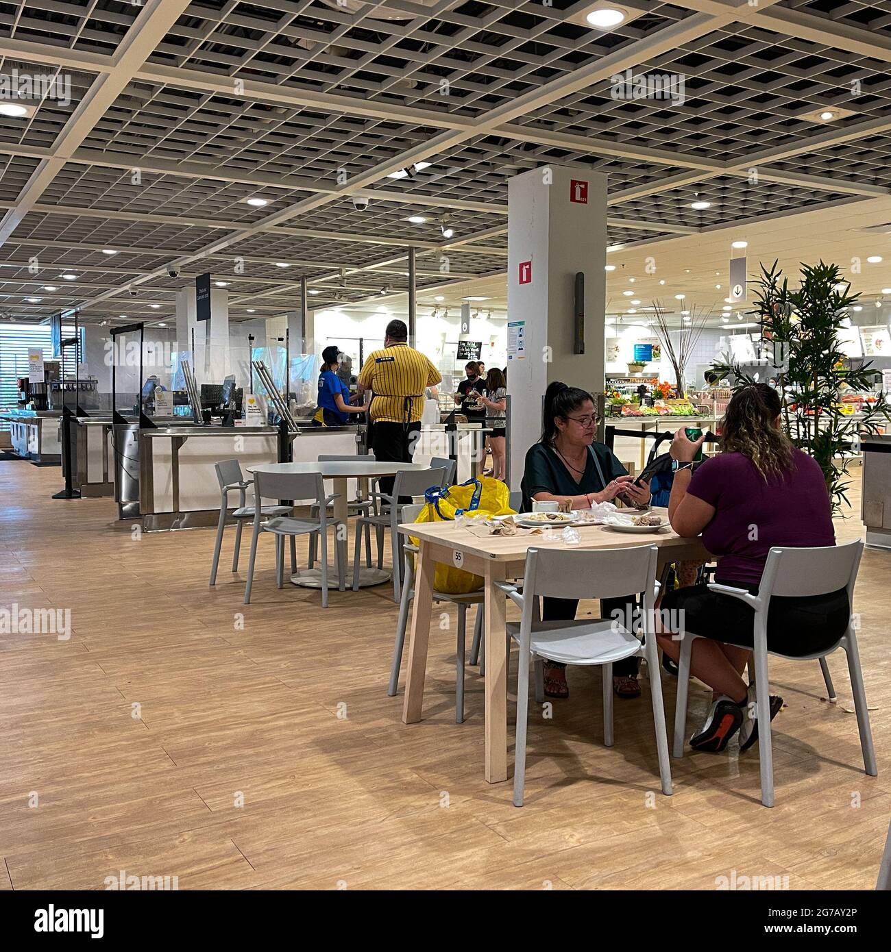 Orlando, FL USA - May 31, 2021: The restaurant in the IKEA Home Furnishings retail store.  IKEA sells ready to assemble inexpensive furniture and home Stock Photo