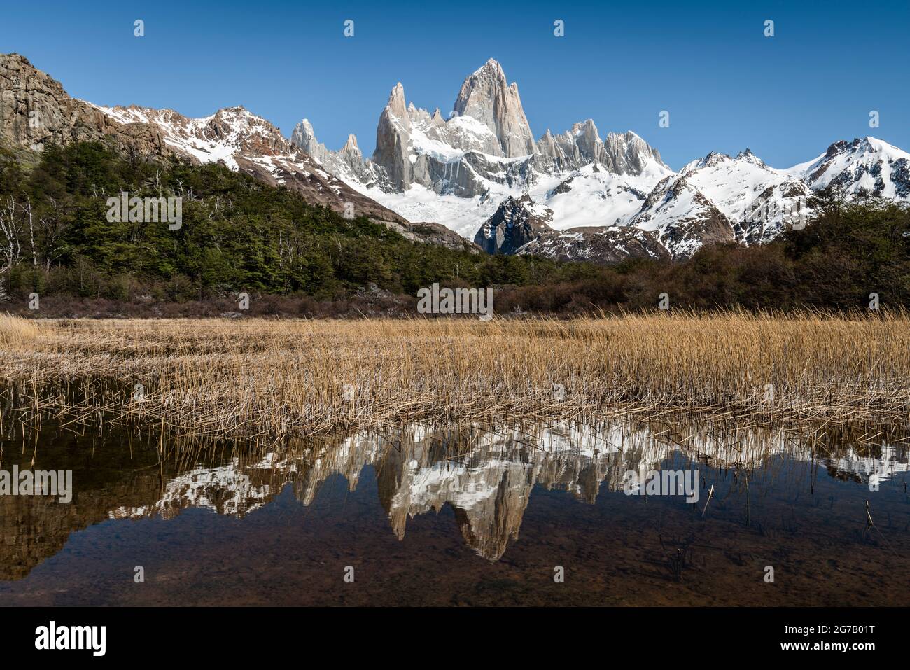 Weekino Calamita Da Frigo 3D In Cristallo - Cerro Fitz Roy, El Chalten, Argentina - Souvenir Di Viaggio In Vetro Con Effetto Ottico, Regalo Per Viaggiatori - 3