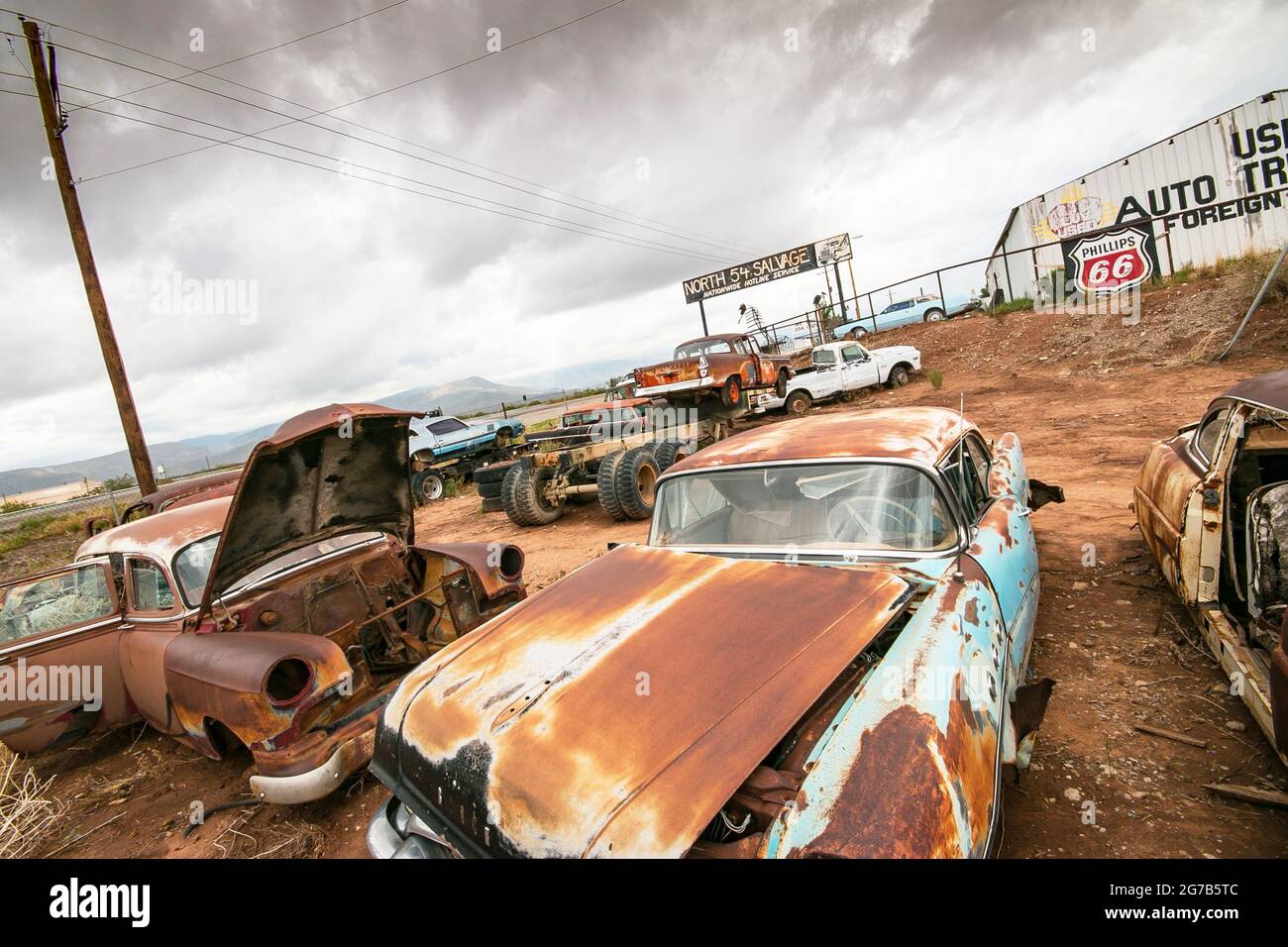 1950s Junkyard High Resolution Stock Photography and Images - Alamy