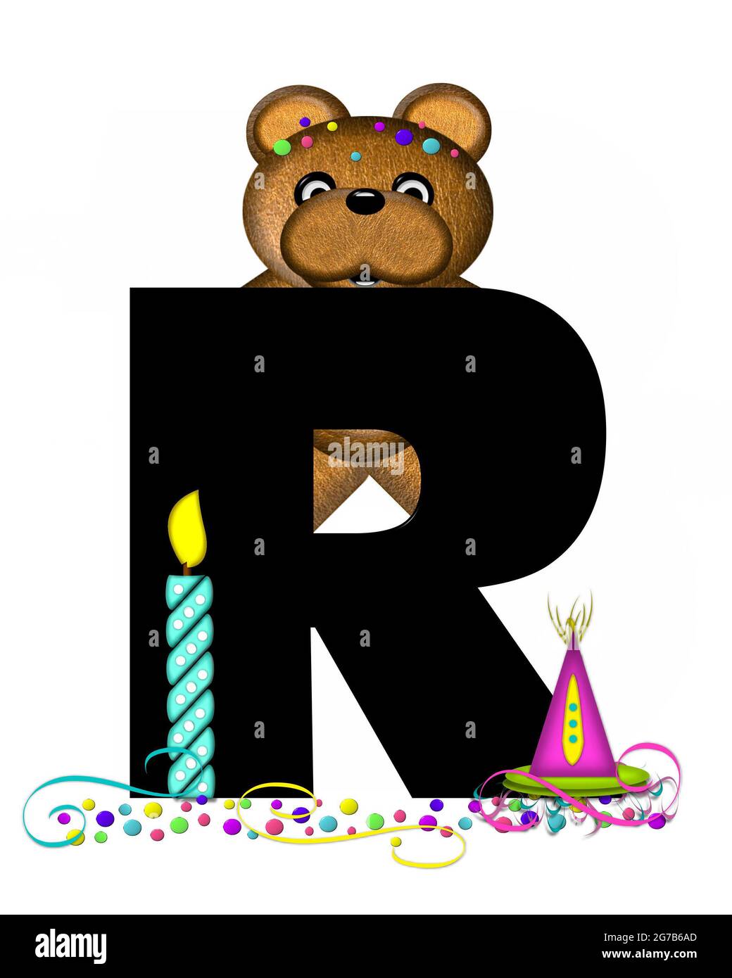 The letter R, in the alphabet set 