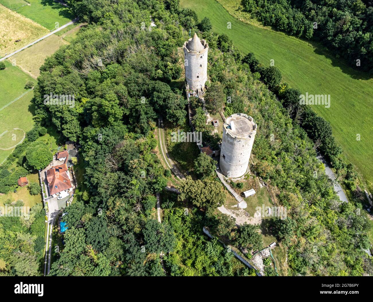 Saaleck Castle near Namburg in Saxony-Anhalt Stock Photo