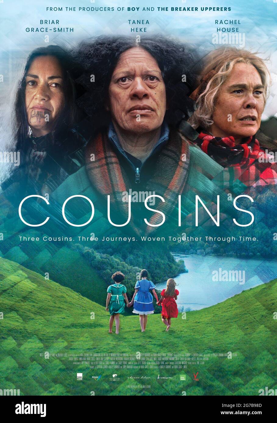 COUSINS, poster, top from left Briar Grace Smith, Tanea Heke, Rachel