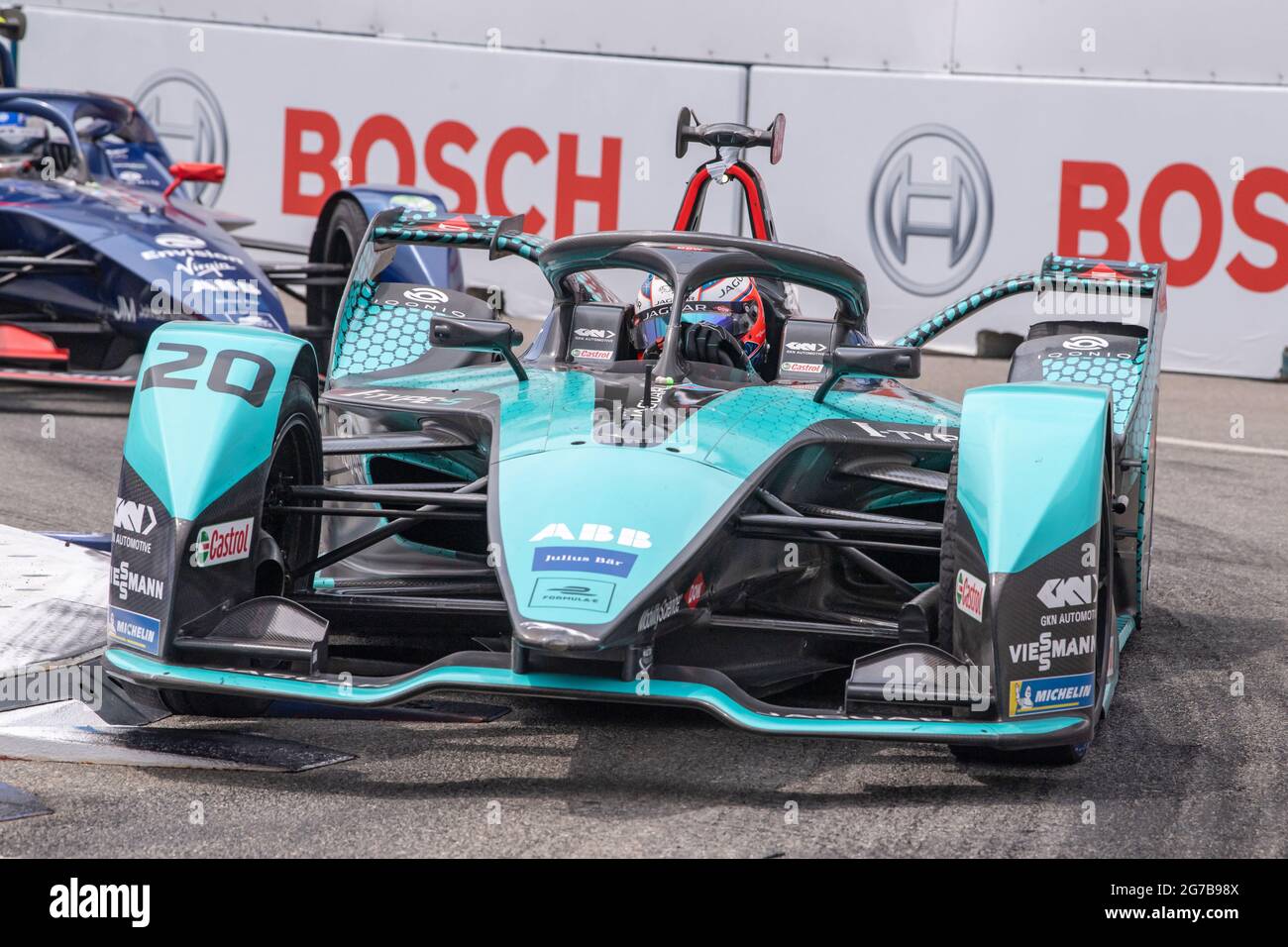 Jaguar electric racing car hires stock photography and images Alamy
