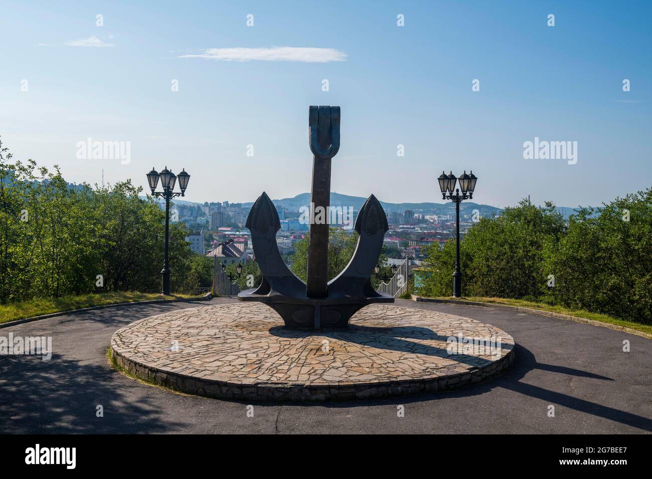 Monument of sailors of the Kursk in Murmansk, Russia Stock Photo