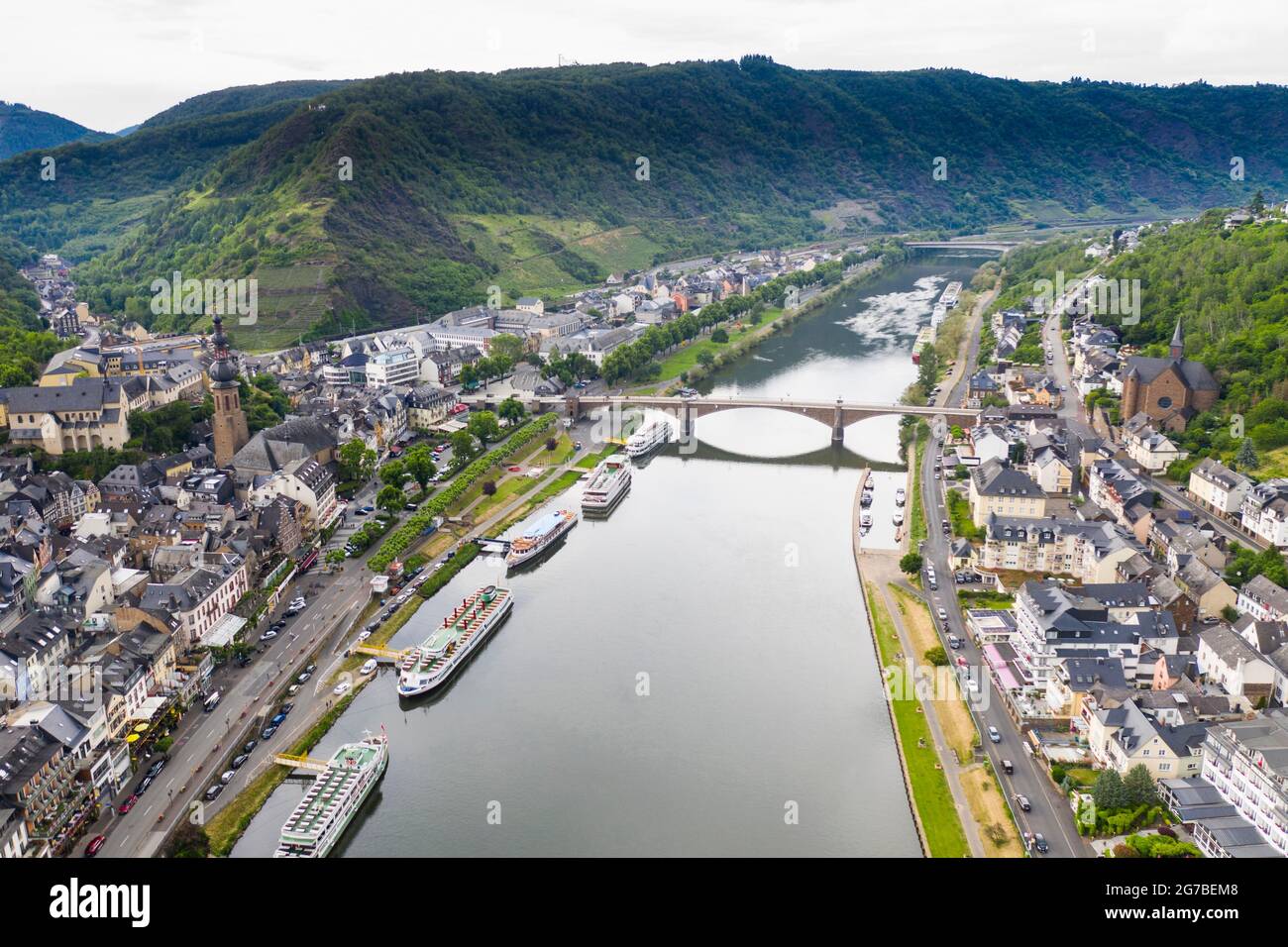 Cochem on the Moselle, Moselle valley, Germany Stock Photo