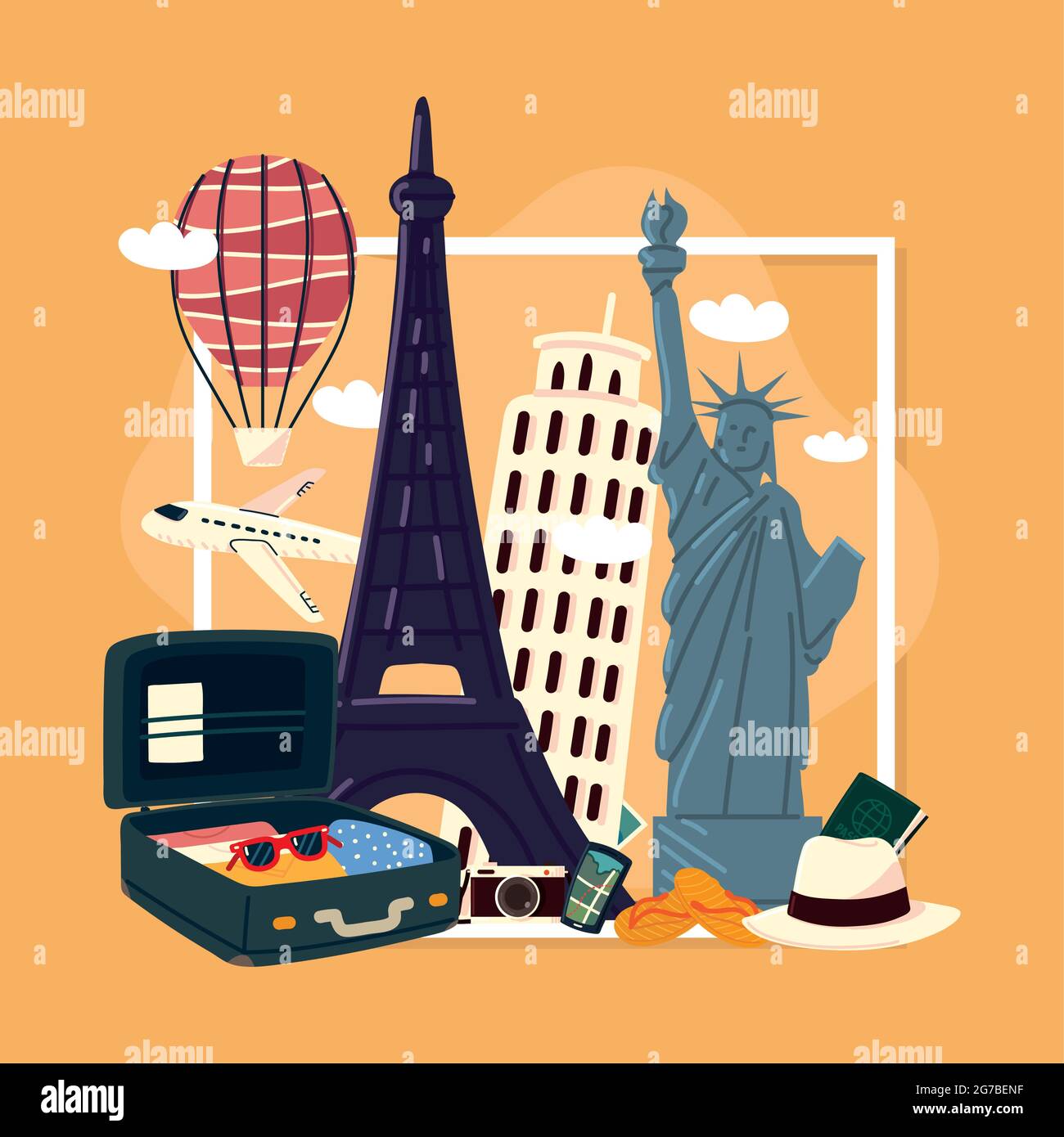 travel around the world Stock Vector Image & Art - Alamy