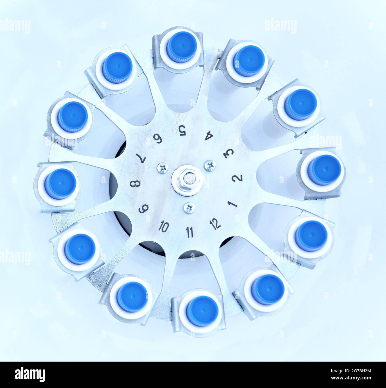 Blood centrifuge. PlateletRich plasma preparation. Tubes with blood in