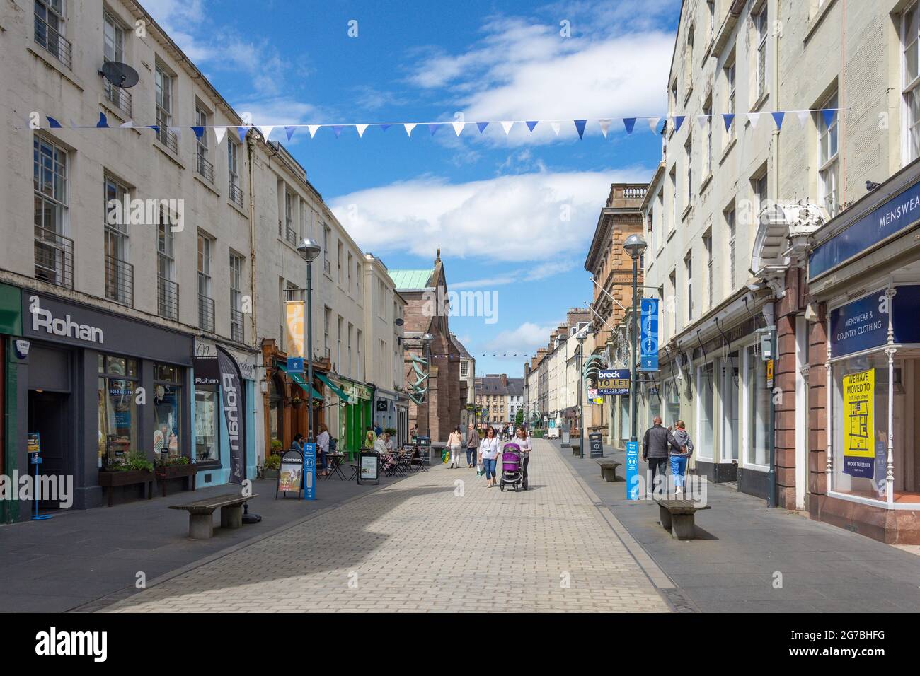 Pedestrianised St John Street, Perth, Perth and Kinross, Scotland, United Kingdom Stock Photo