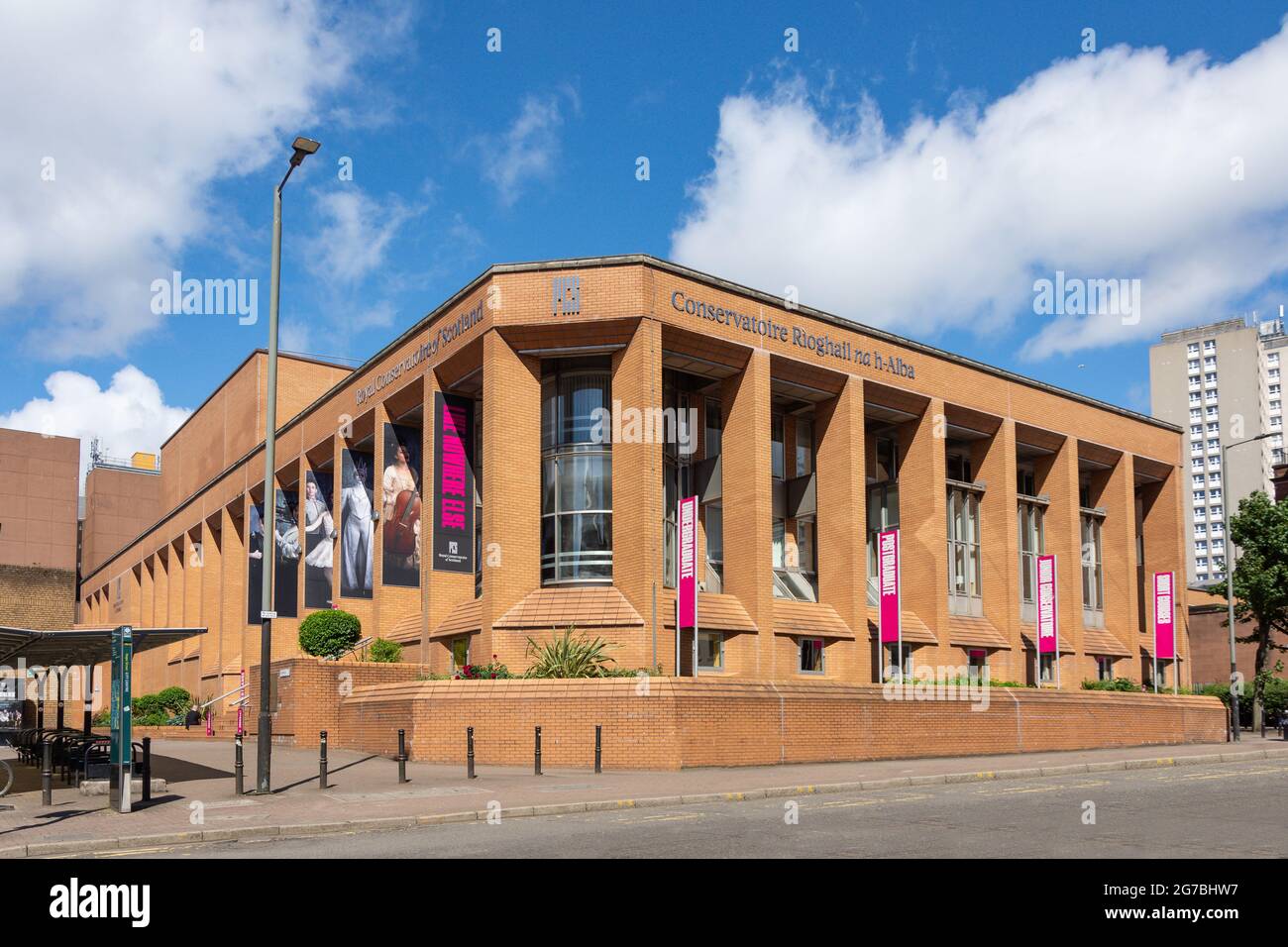 Royal Conservatoire of Scotland (Conservatory of Music), Renfrew Street, Glasgow City, Scotland, United Kingdom Stock Photo