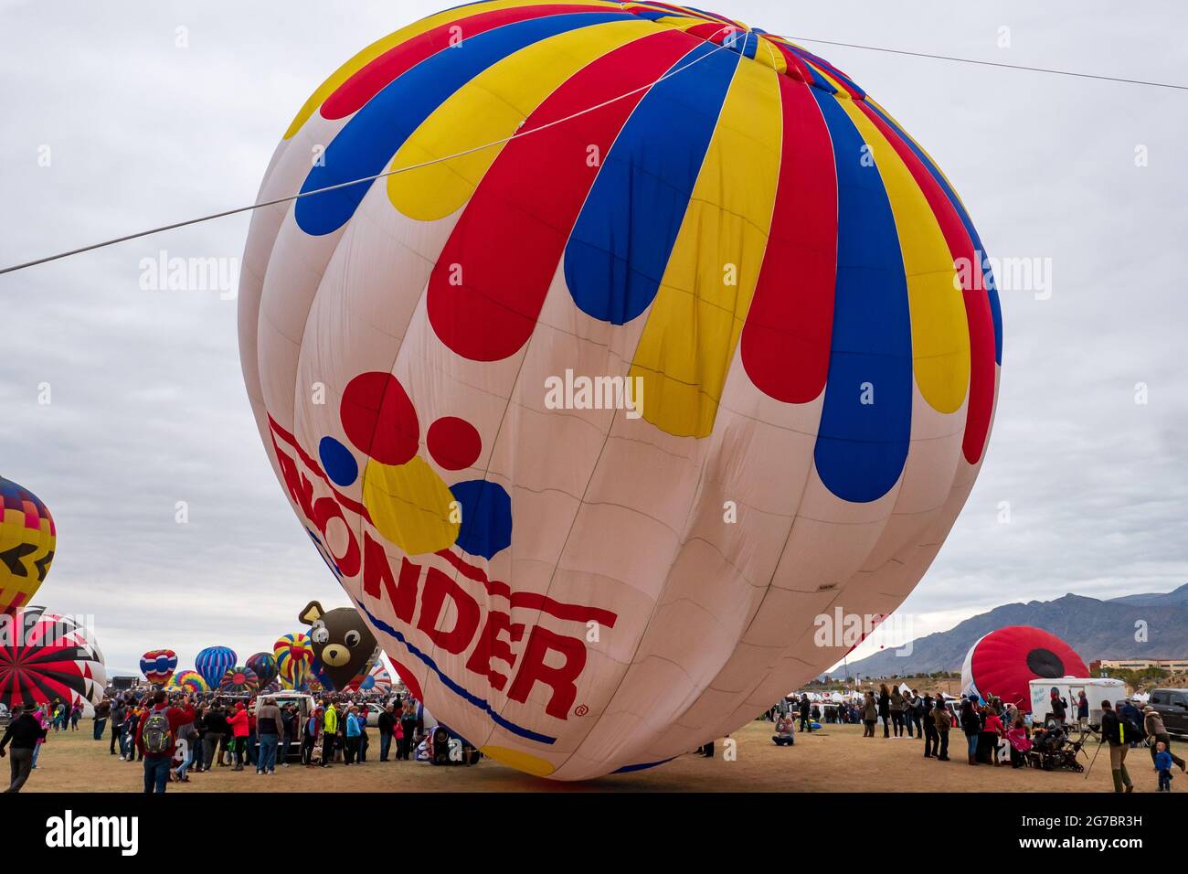 Albuquerque International Balloon Fiesta is an annual event held in early October Stock Photo