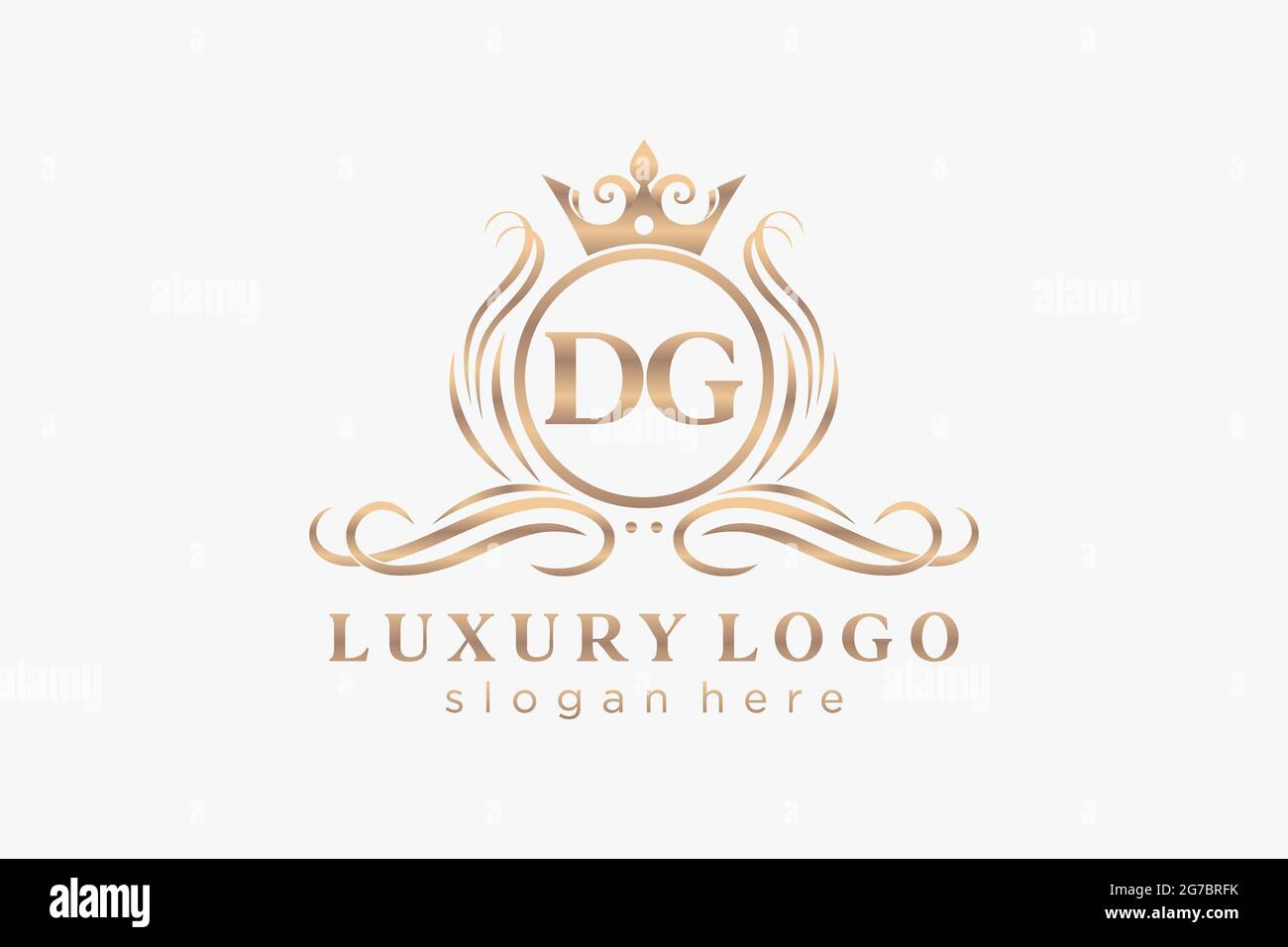 DG Letter Royal Luxury Logo template in vector art for Restaurant ...