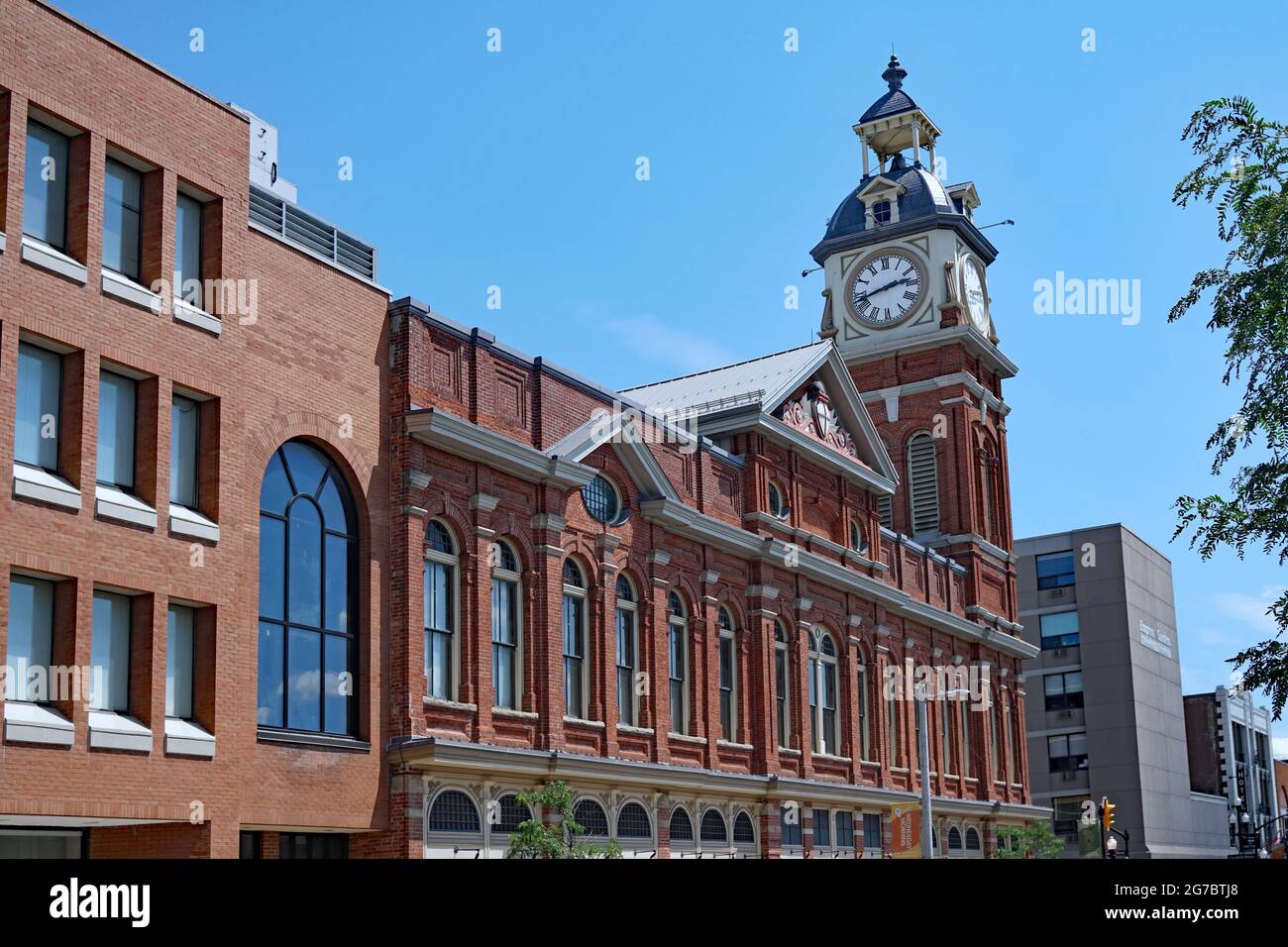 Peterborough, Ontario, Canada well preserved downtown main street