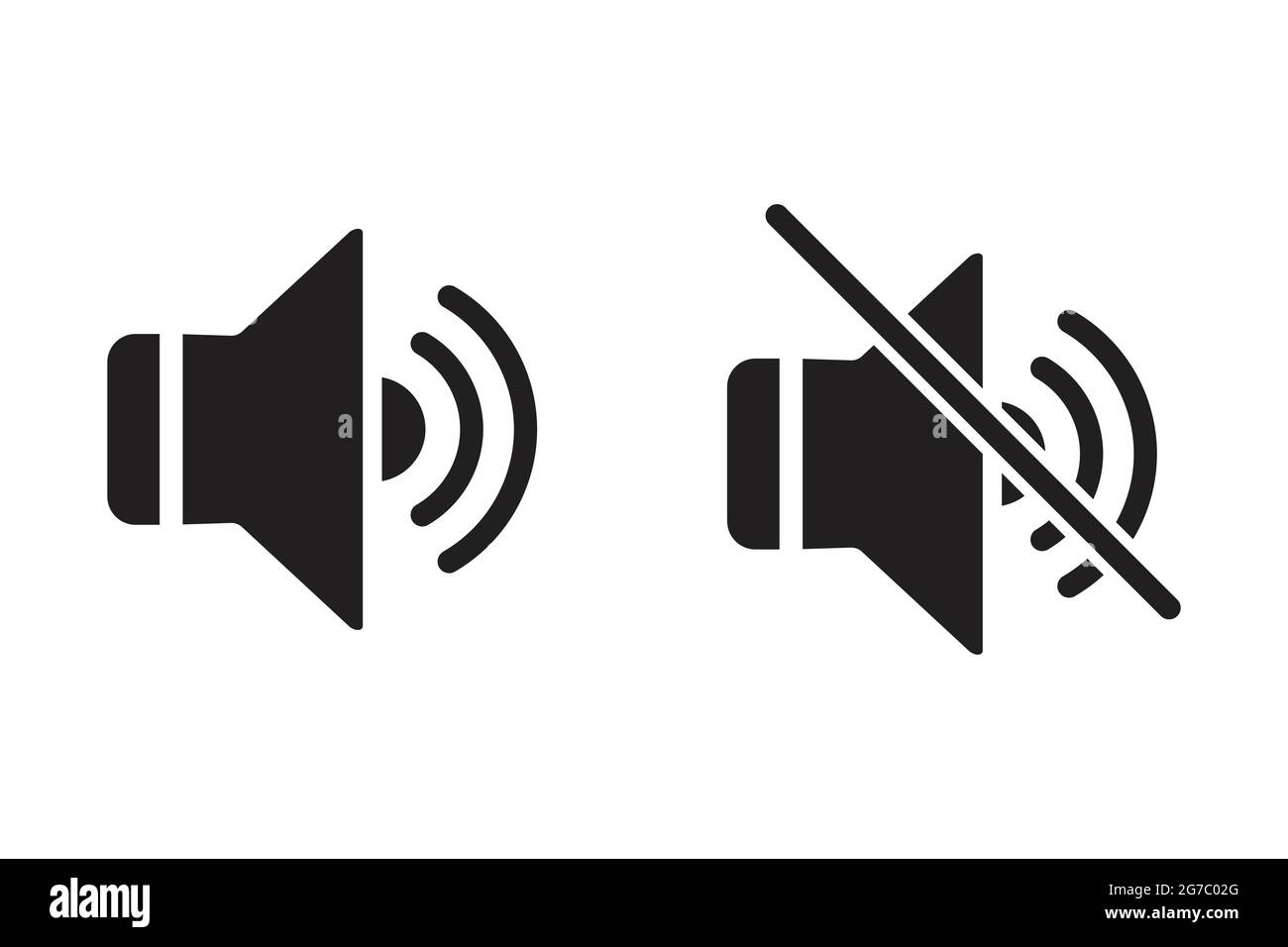 sound volume and mute set icon silent Sound off symbol for your web design,  logo, UI. illustration Stock Vector Image & Art - Alamy