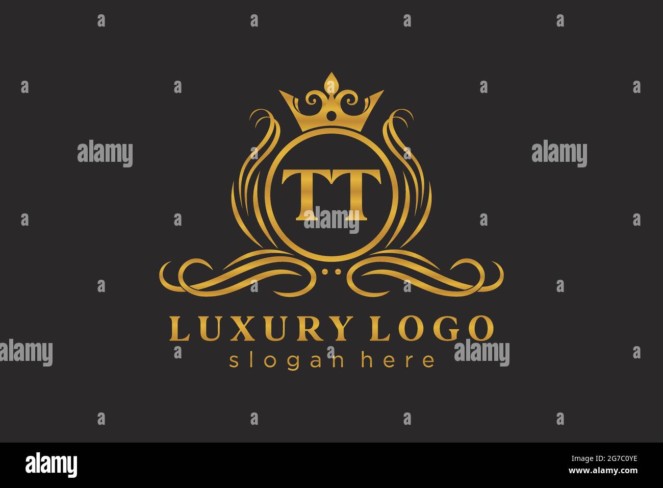 TT Letter Royal Luxury Logo template in vector art for Restaurant ...