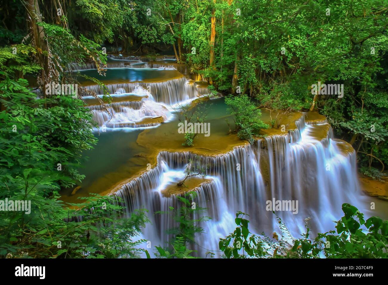 Huai Mae Khun Waterfall is a beautiful rainforest, famous tourist ...