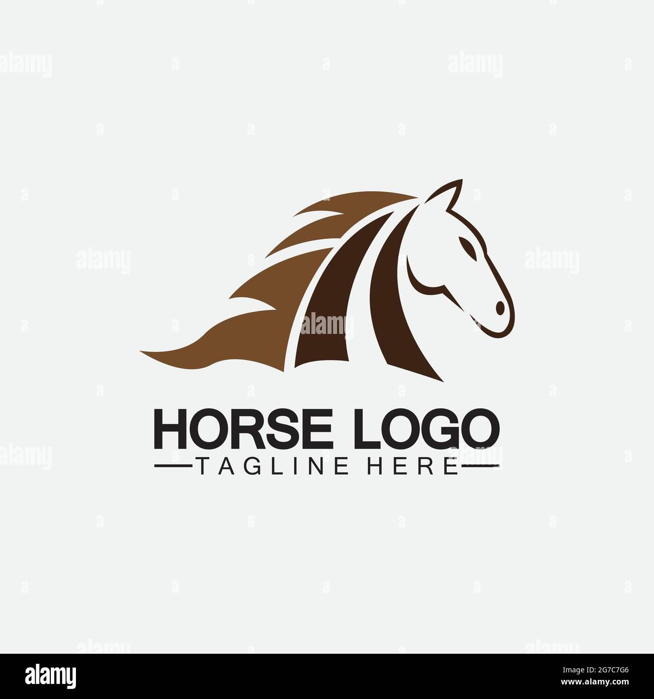 Horse Logo Template Vector illustration design Stock Vector