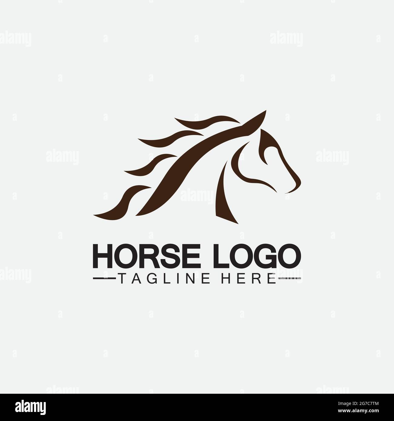 Horse Logo Template Vector illustration design Stock Vector