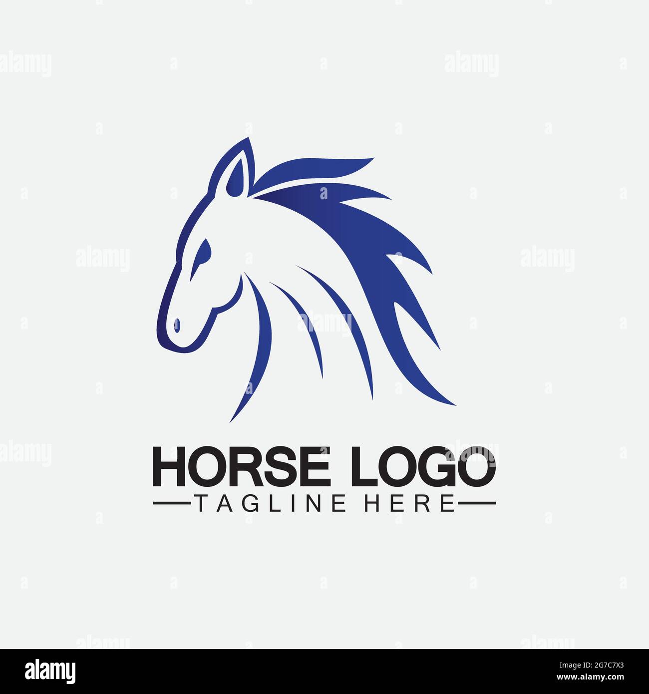 Horse Logo Template Vector illustration design Stock Vector