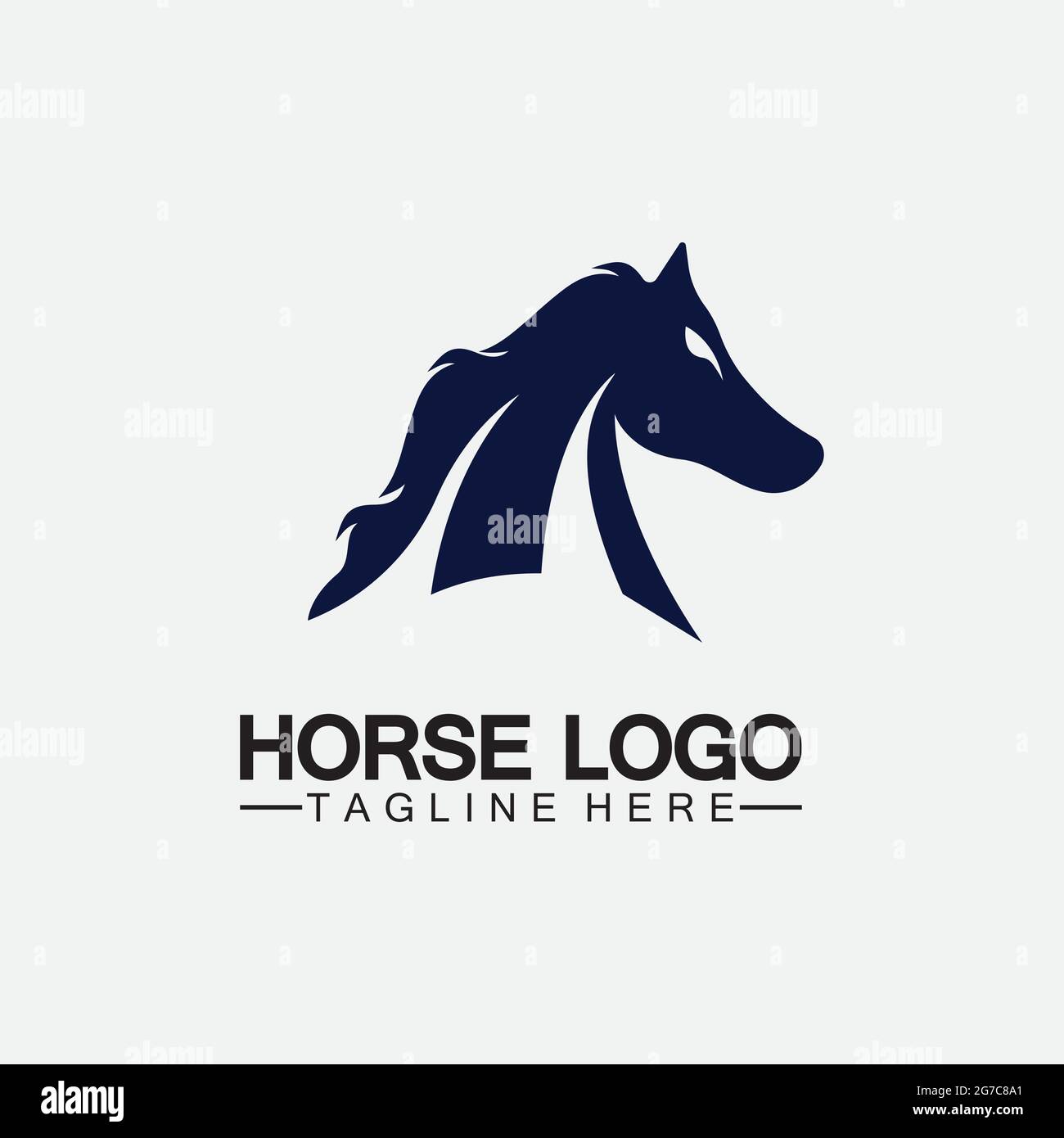Horse Logo Template Vector illustration design Stock Vector